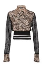 Frederick Anderson Lace Over Sequin Top