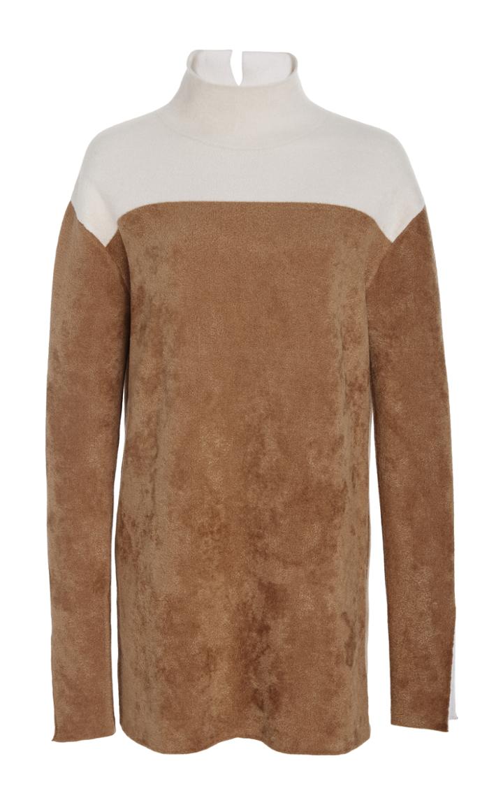Derek Lam Bi-color Turtleneck Top