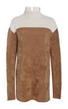 Derek Lam Bi-color Turtleneck Top