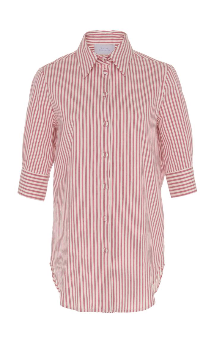 Luisa Beccaria Medium Sleeve Button Up Shirt