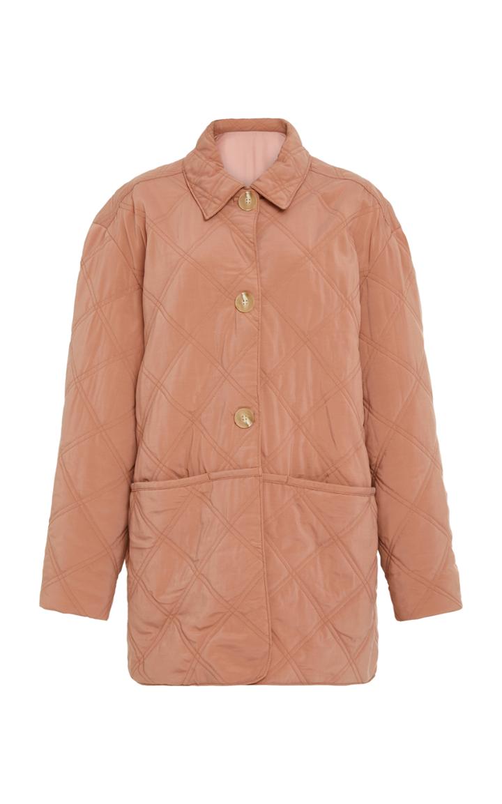 Becken Quilted Paddock Cupro Blend Jacket