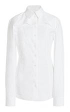 Jacquemus Sauge Cutout Cotton Poplin Shirt