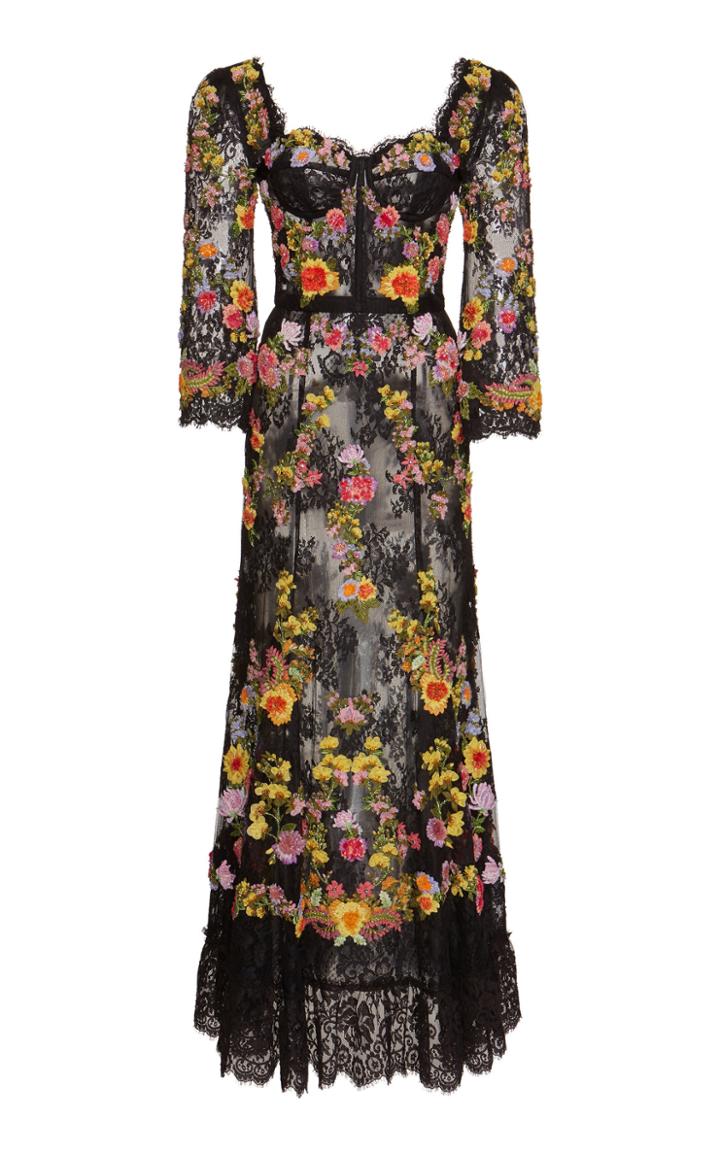 Dolce & Gabbana Hand-embroidered Lace Dress