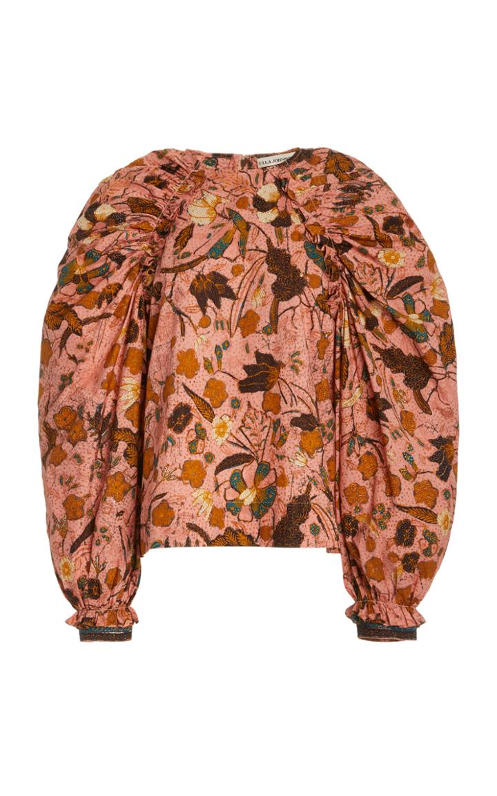 Moda Operandi Ulla Johnson Elva Printed Cotton Blouse