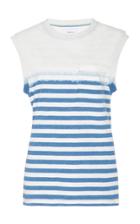 Current/elliott Poolbay Striped Cotton Tank Top