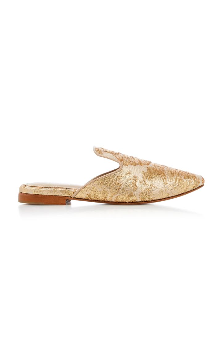 Zyne Metallic Brocade Slipper