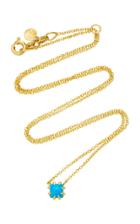 Ila Javina 14k Gold Turquoise Necklace