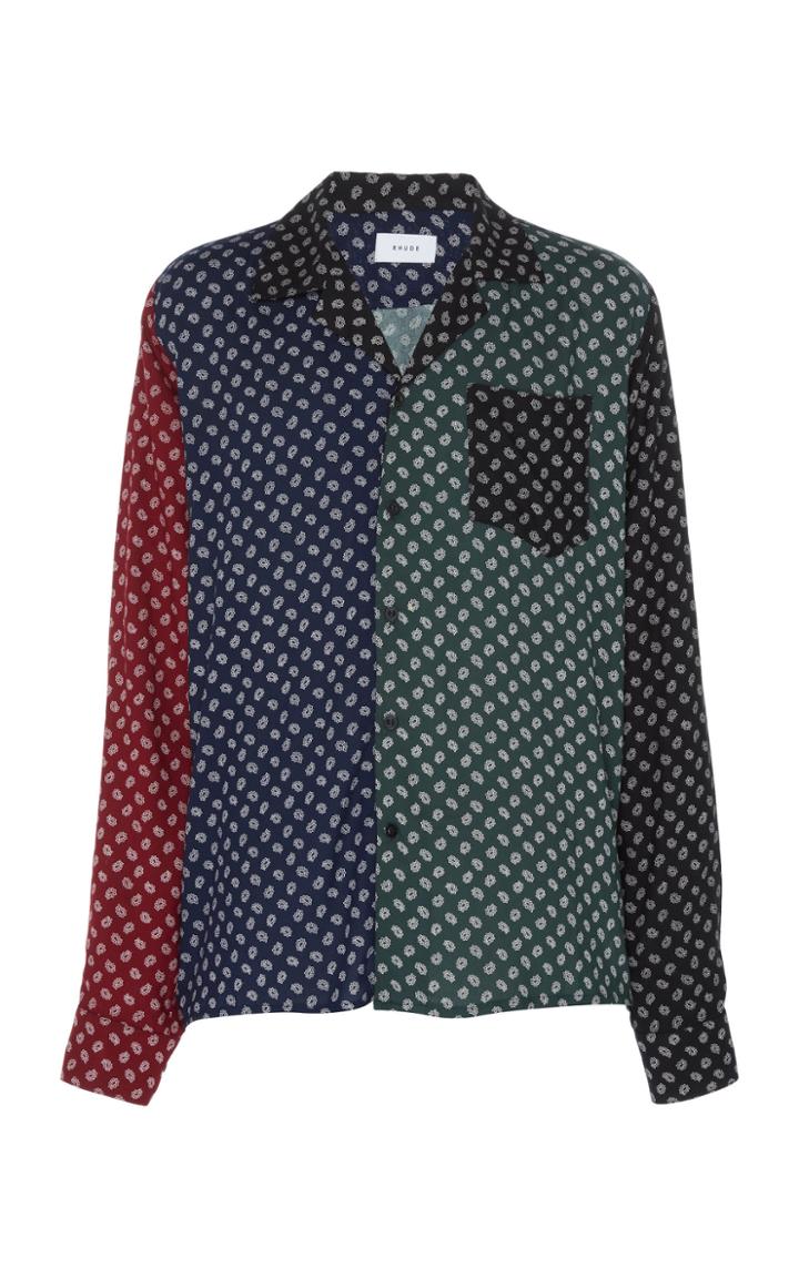 Rhude Paisley Printed Button Up