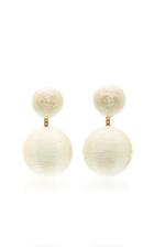 Rebecca De Ravenel Bonbon Cord Clip Earrings