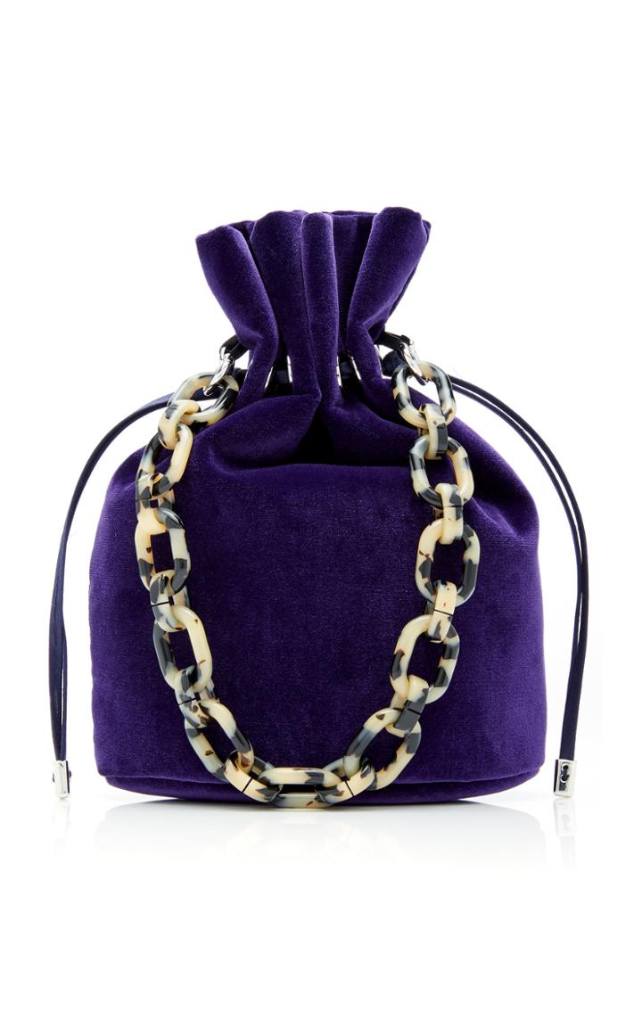 Edie Parker Shorty Velvet Bag