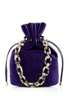 Edie Parker Shorty Velvet Bag