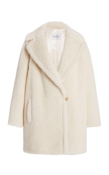 Max Mara Fiocco Short Alpaca And Wool-blend Coat