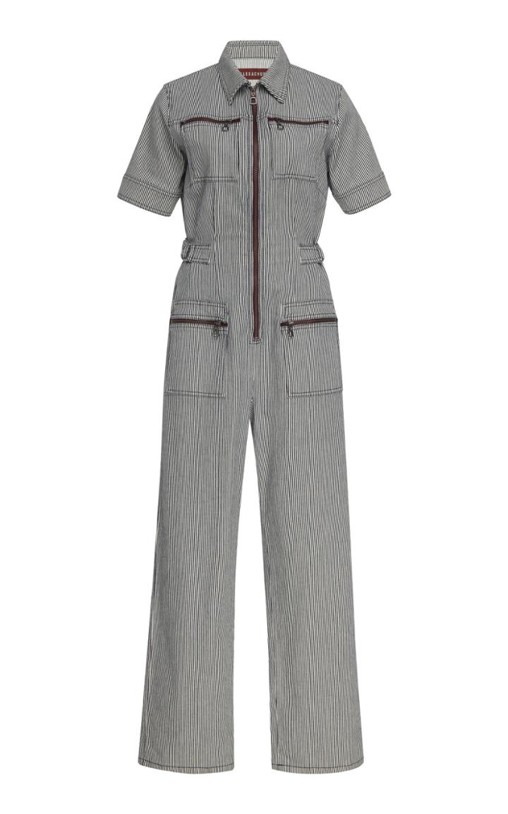 Alexachung Short-sleeved Cotton Jumpsuit