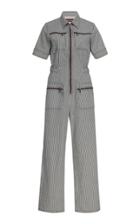Alexachung Short-sleeved Cotton Jumpsuit