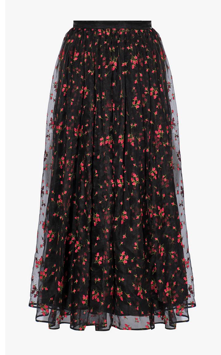 Moda Operandi Erdem Lindie Embroidered Midi Skirt