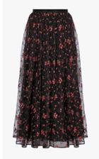 Moda Operandi Erdem Lindie Embroidered Midi Skirt