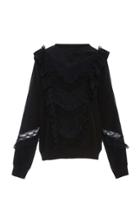 Needle & Thread Silk Lace Ruffle Blouse
