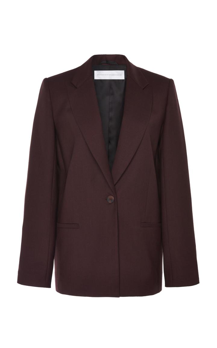 Victoria Victoria Beckham Slim Wool Blend Jacket