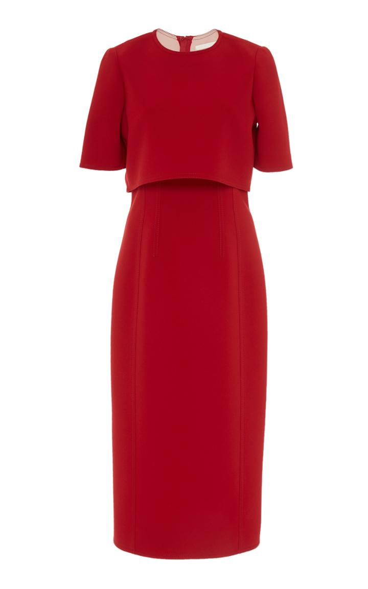 Jason Wu Collection Crop-effect Crepe Sheath Dress