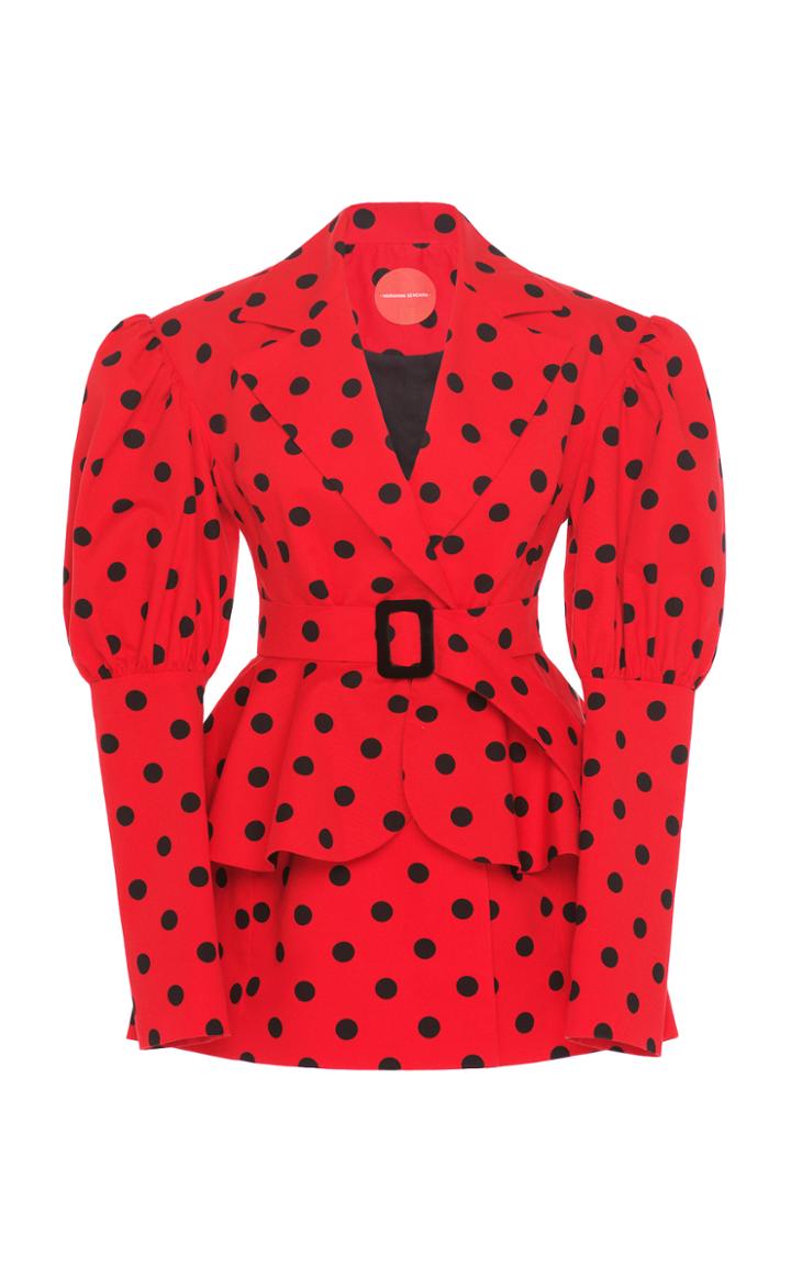 Marianna Senchina Polka Dot Blazer Dress