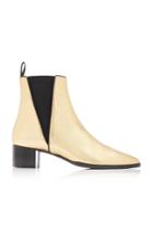 Giuseppe Zanotti Mascolina Metallic Leather Ankle Boots Size: 36