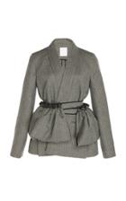 Maison Rabih Kayrouz Virgin Wool Chevron Jacket