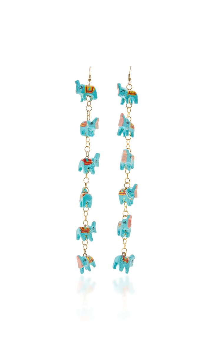 Carolina Herrera Mini Animal Chain Earring