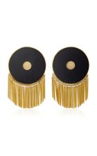Monica Sordo Lluvia Gold-plated Onyx Earrings