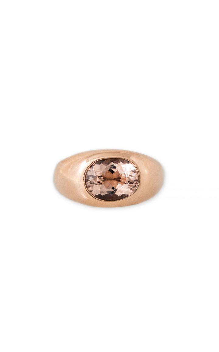 Moda Operandi Jacquie Aiche 14k Rose Gold Morganite Dome Ring