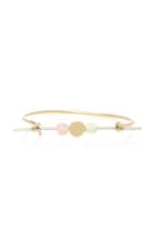Pili Restrepo Suno 10k Yellow And White Gold Lemon Chrysoprase And Pink Opal Bracelet