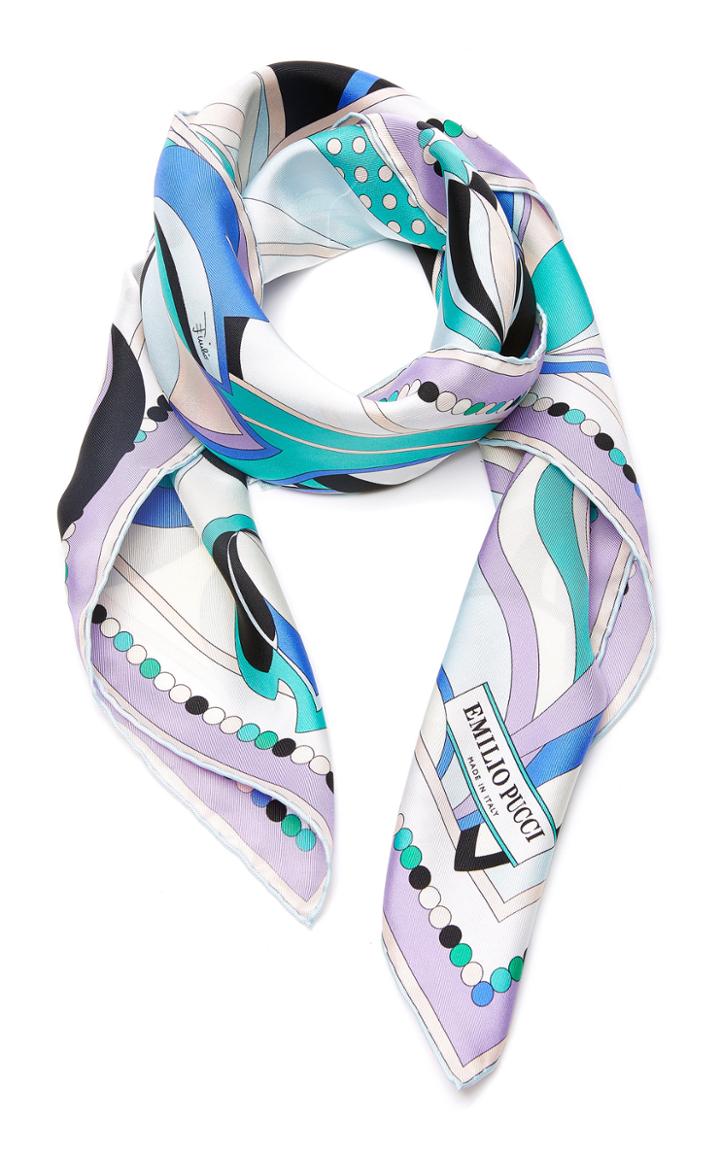 Emilio Pucci Printed Silk-twill Neck Scarf
