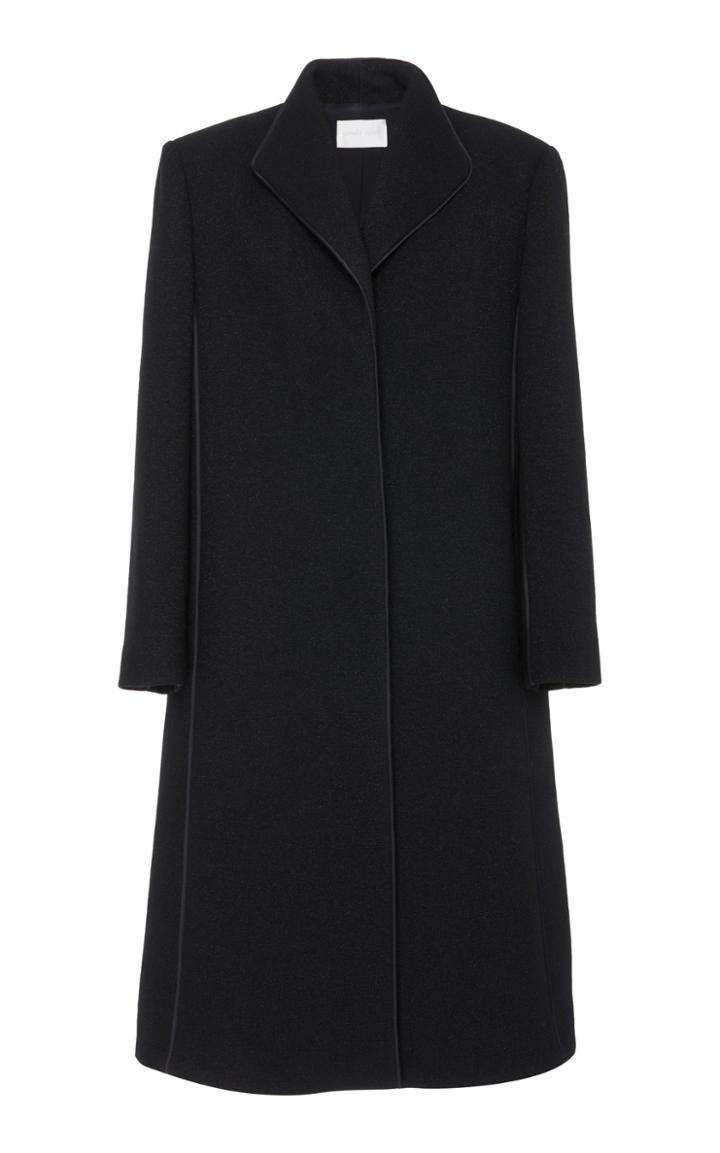 Pamella Roland Wool Crepe Coat