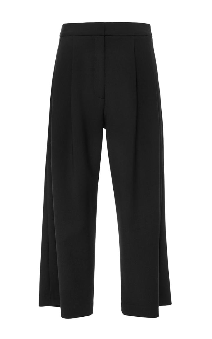 Adam Lippes Wool Stretch Crepe Cropped Culotte