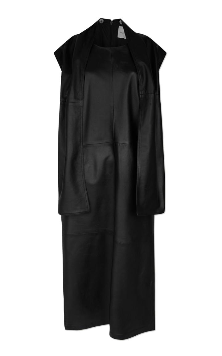 Moda Operandi Loulou Studio Lebuan Leather Scarf Dress