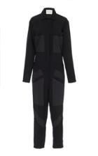 Proenza Schouler Pswl Viscose Crepe Seamed Jumpsuit