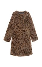 Pologeorgis The Tana Leopard-print Shearling Coat
