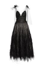 Monique Lhuillier Embroidered Sequin V-neck Midi Gown