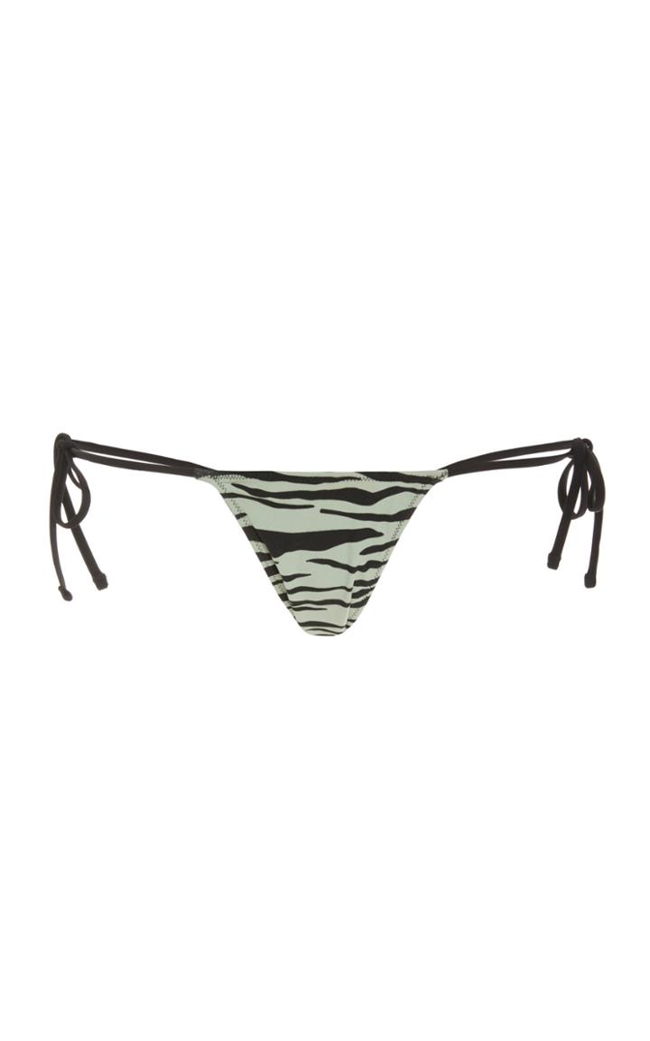 Moda Operandi Tropic Of C Praia Zebra Print Bikini Bottom Size: M