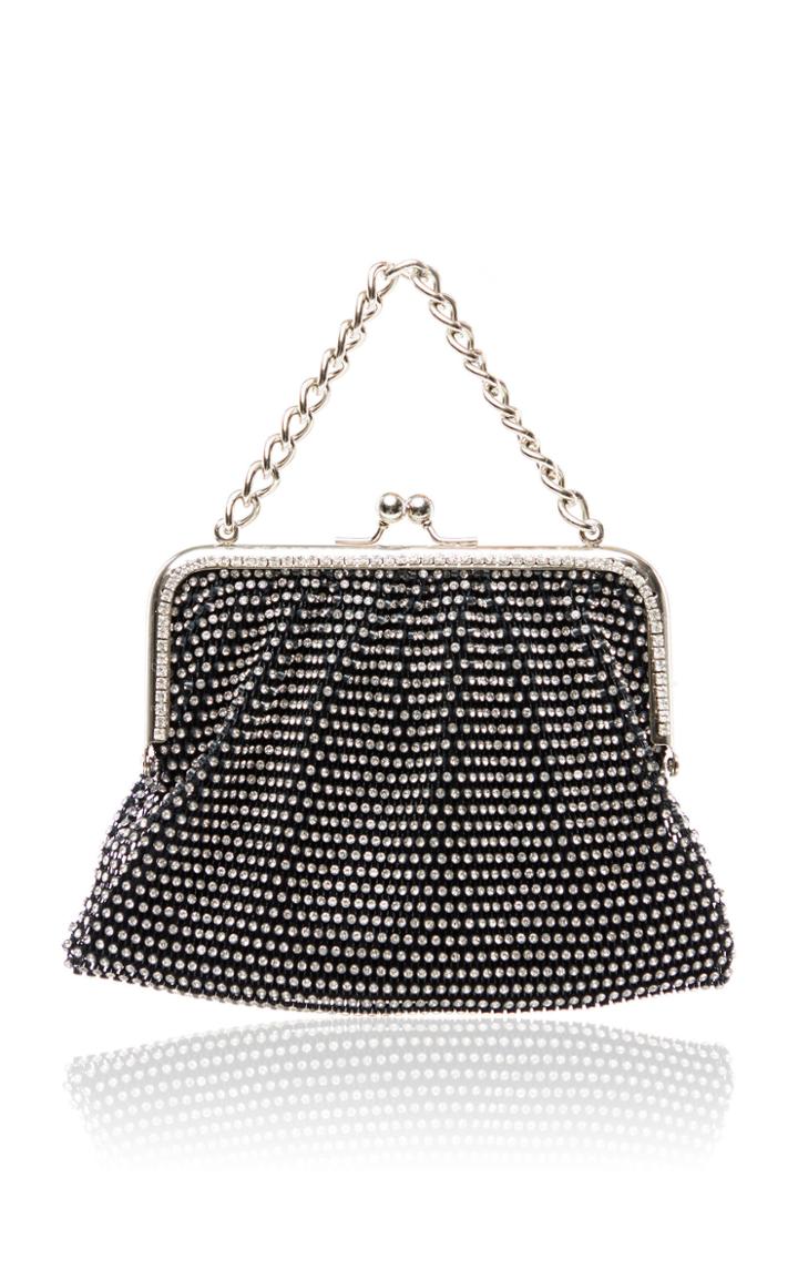 Moda Operandi Mach & Mach Sparkle Mesh Mini Clutch