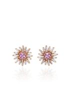 Suzanne Kalan One-of-a-kind Pink Sapphire Stud Earrings