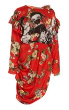 Moda Operandi Preen By Thornton Bregazzi Kaari Printed Satin Draped Mini Dress Size: