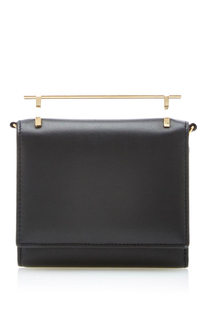 M2malletier Cabria Leather Wallet In Black