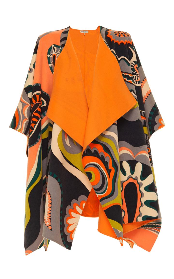 Emilio Pucci Printed Open Cape