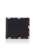 Thom Browne Airmail-print Pebble-grain Leather Billfold Wallet