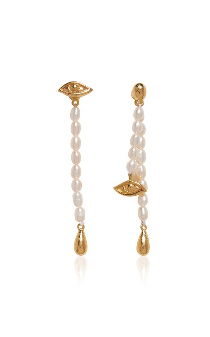 Moda Operandi Pamela Love Crying Eye Pearl Earrings