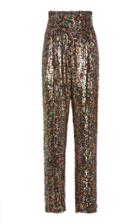 Rodarte High-waisted Sequined Tapered Pants