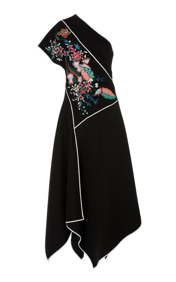 Diane Von Furstenberg One Shoulder Ottoman Dress