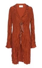 Moda Operandi Peet Dullaert Crushed Ribbon-detailed Silk Jacket Size: 34