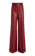 Moda Operandi Akris Floretta Leather Wide-leg Pants