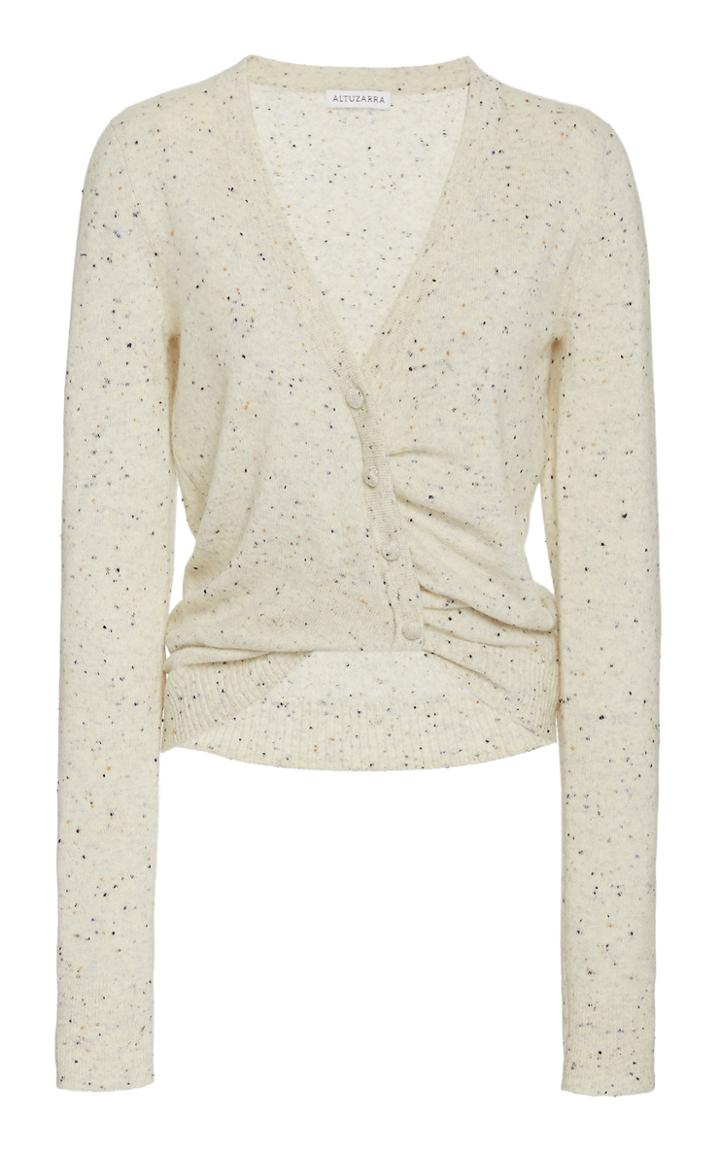 Altuzarra Takara Gathered-front Cashmere Sweater
